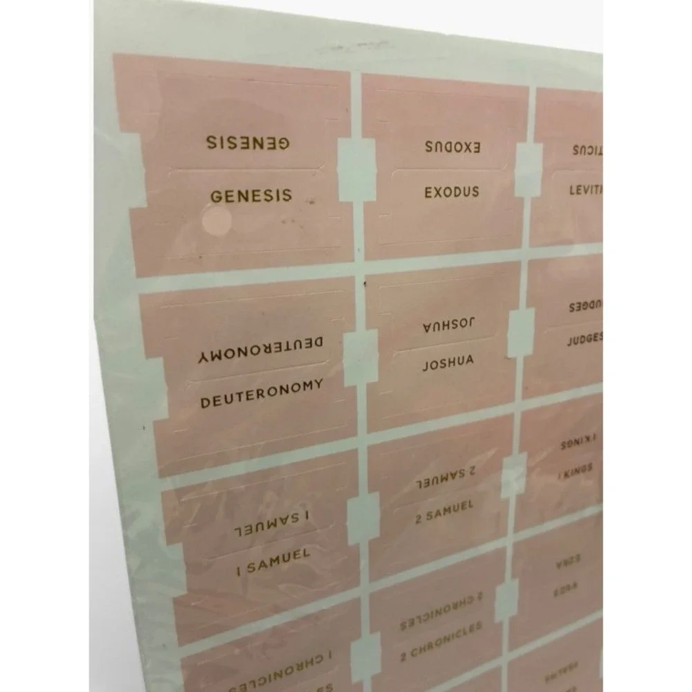 The Daily Grace Co Bible Book Tabs - Blush Bible Tabs Pink Gold NEW Sealed